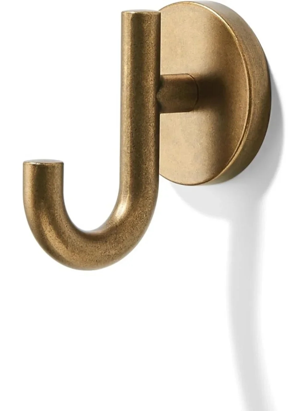 3-Pack Antique Brass Wall-Mounted Hooks for Towels, Garage & Multi-Room Use